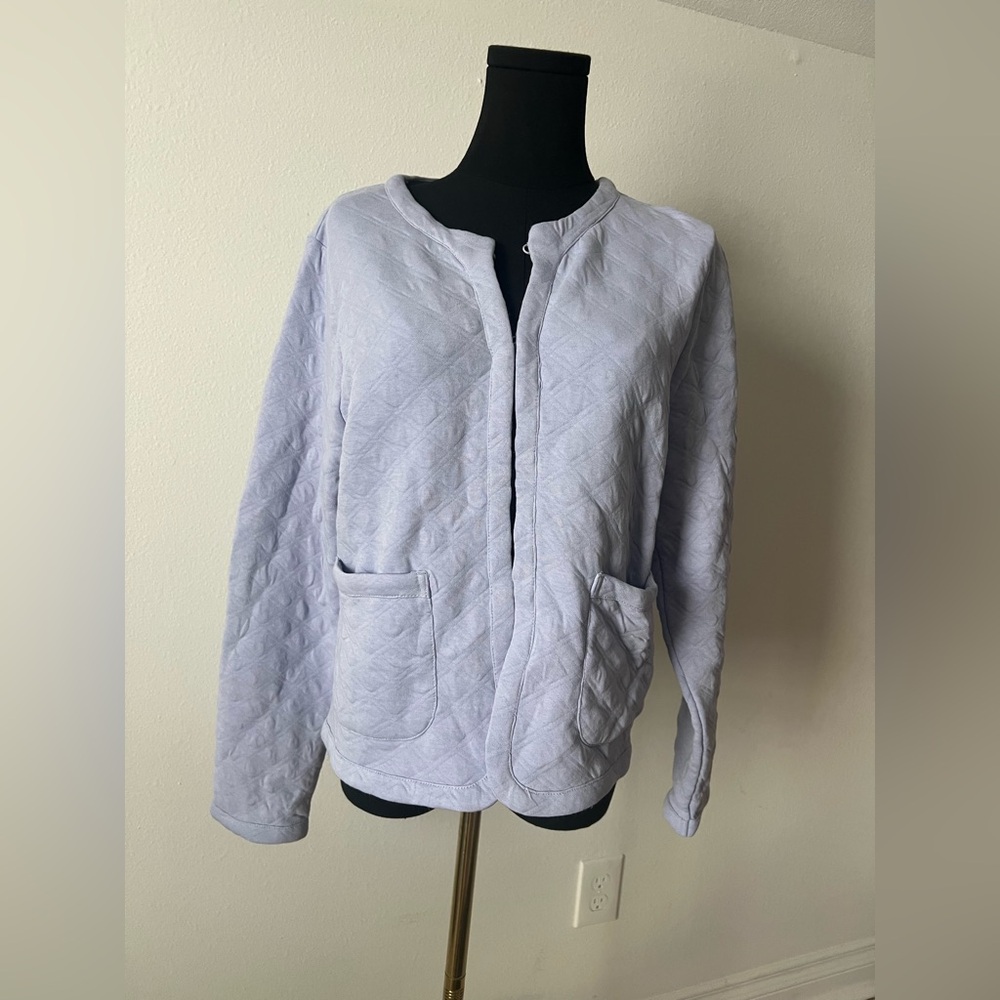 JCrew Women's quilted sweater jacket Size‎ M NWT - Picture 3 of 7